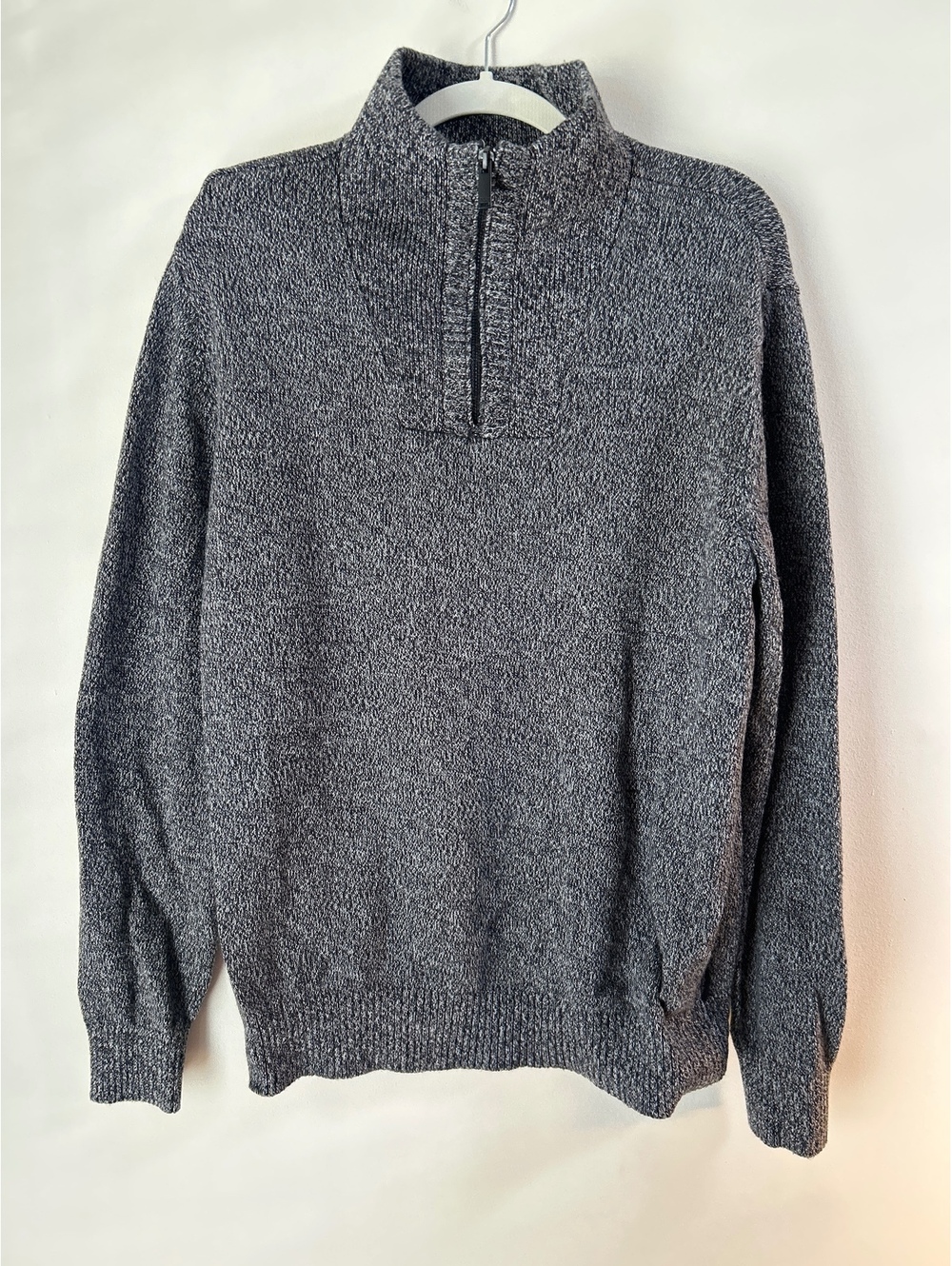 Calvin Klein Jeans Men's Gray Half-Zip Pullover Sweater Medium